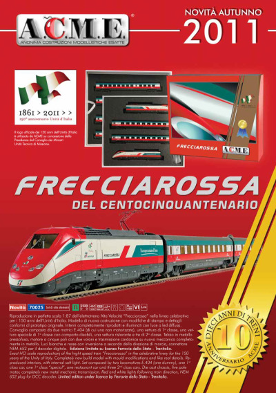 Novelties Autumn 2011 - ACME - Anonima Costruzioni Modellistiche Esatte