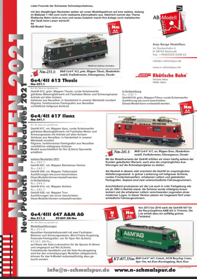 Novelties 2021 - AB-Modell