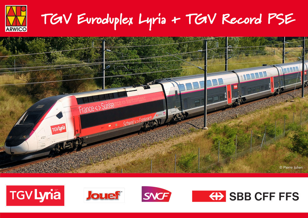 Arwico - TGV Euroduplex Lyria & TGV Record PSE