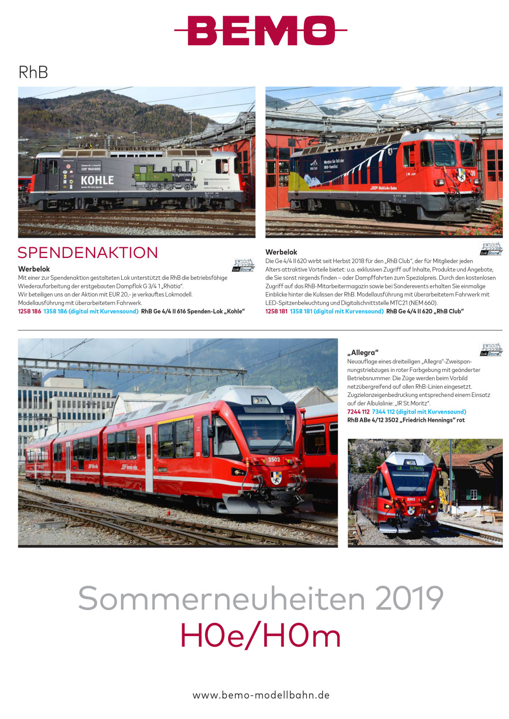 BEMO - Novelties Summer 2019 catalog