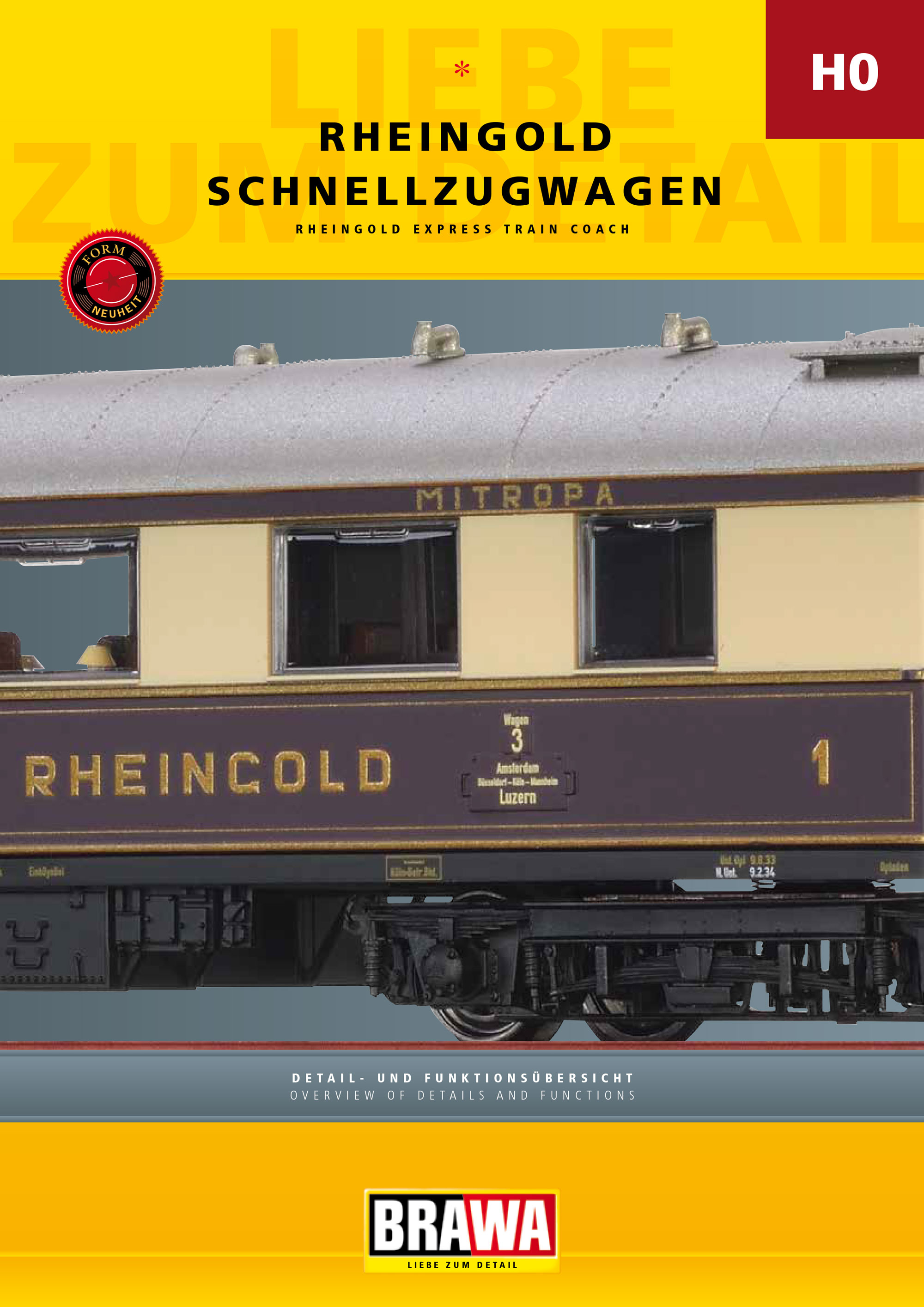 Rheingold Express Spur Z Standmodell Fertigmodell 