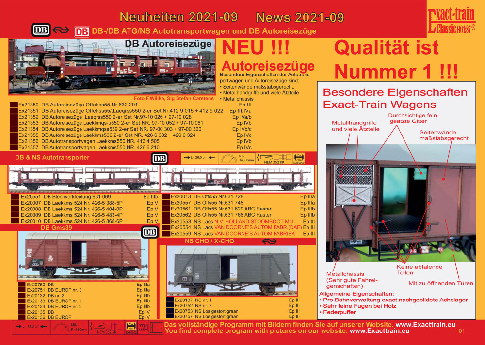 Exact-train - Catalog 2021-09