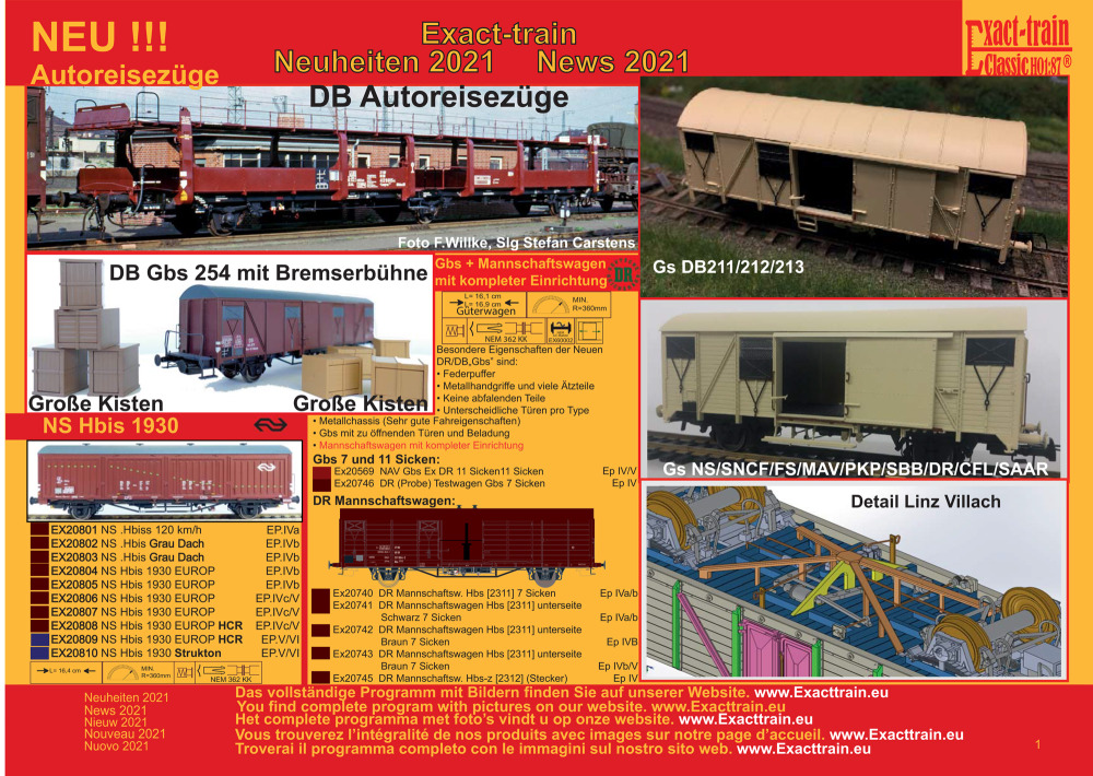 Exact-train - Novelties 2021