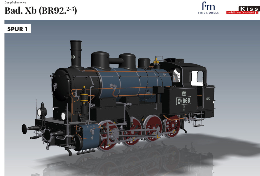 Kiss Modellbahnen Deutschland - Bad.Xb (BR92.2-3) steam locomotive