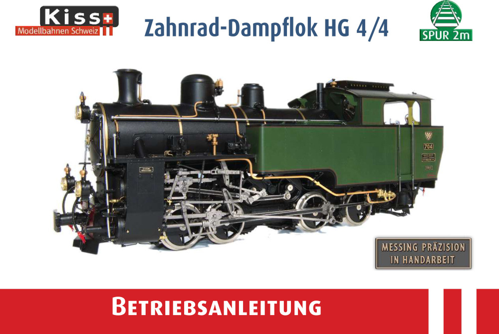 Kiss Modellbahnen Schweiz - HG 4/4 cogwheel steam locomotive