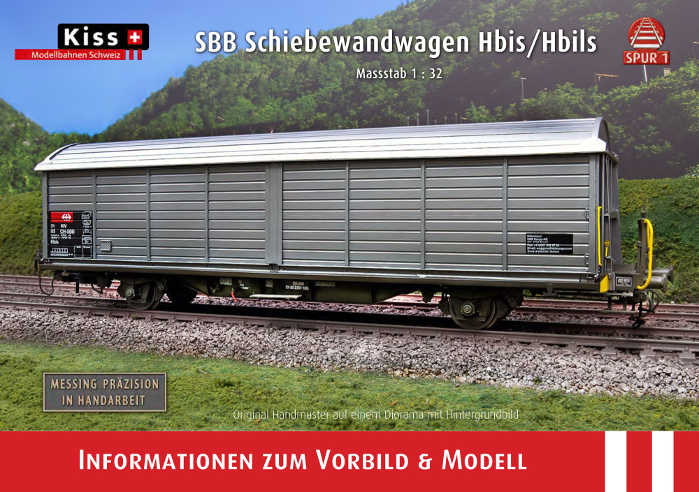 Kiss Modellbahnen Schweiz - SBB CFF FFS - Hbis / Hbils freight wagons