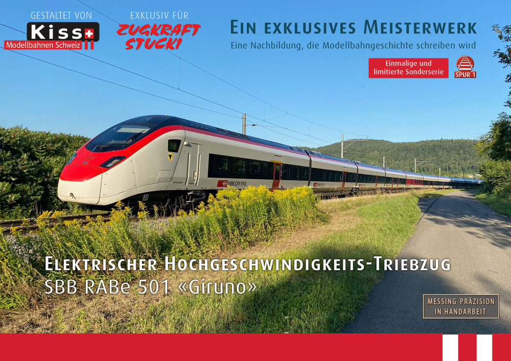Kiss Modellbahnen Schweiz - SBB CFF FFS - RABe 501 "Giruno" electric multiple unit