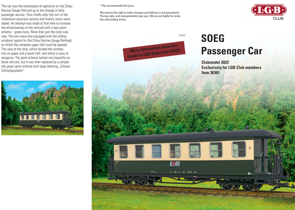 LGB - SOEG passenger car