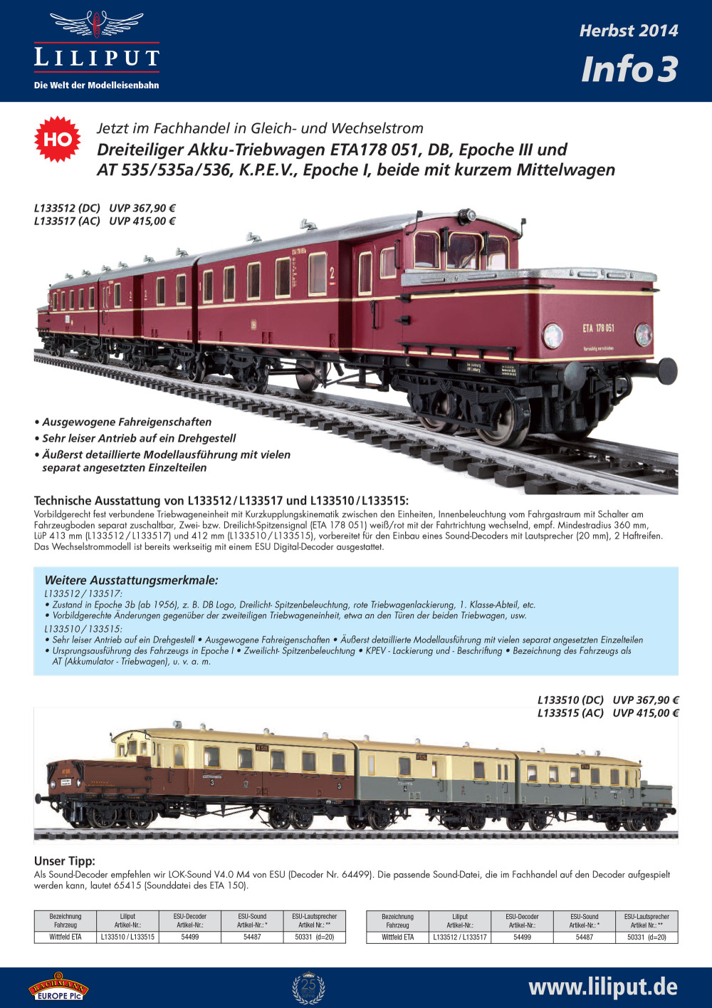 Liliput - Novelties Fall 2014 catalog