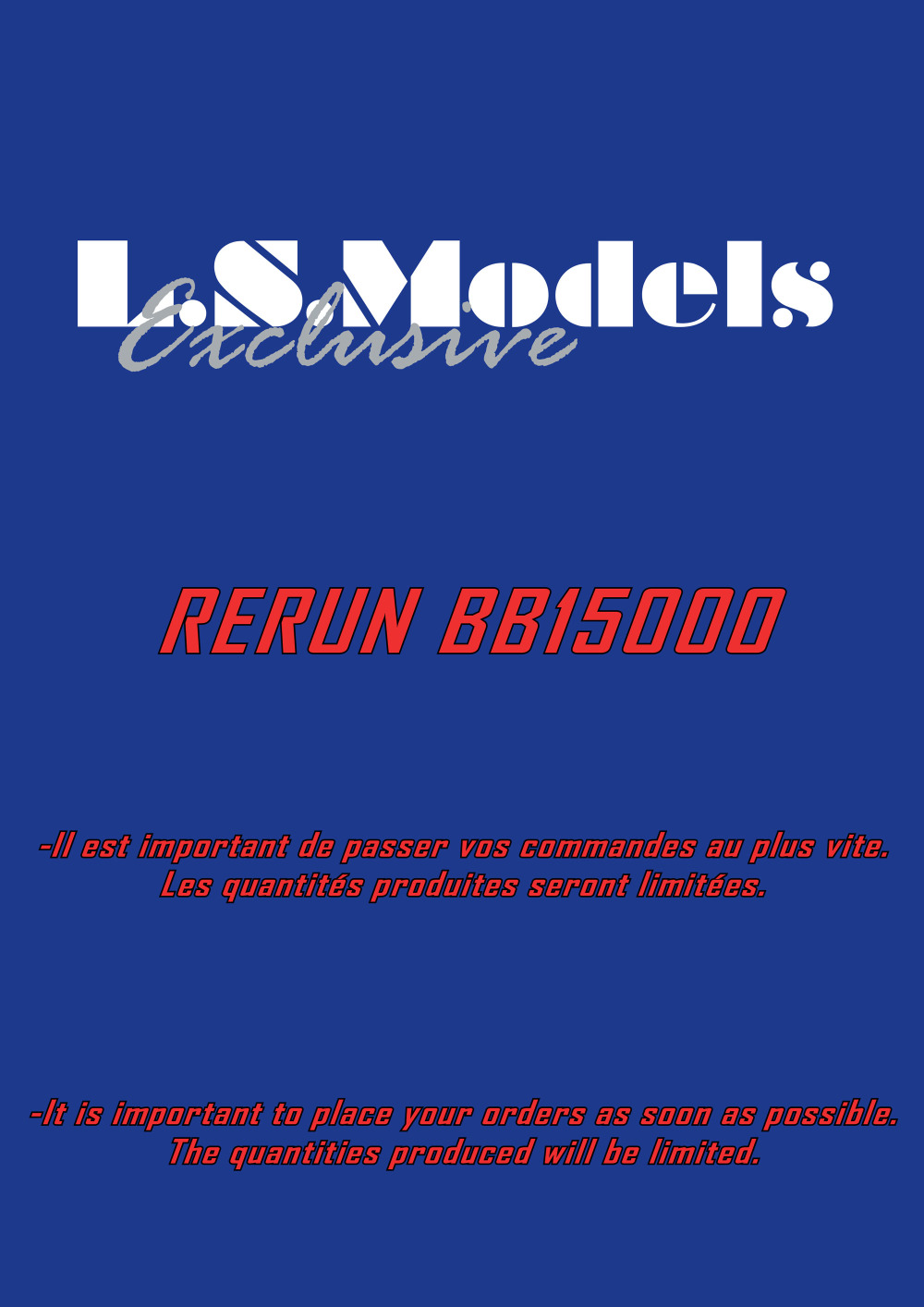 LS Models - SNCF - BB 15000 electric locomotives (rerun)