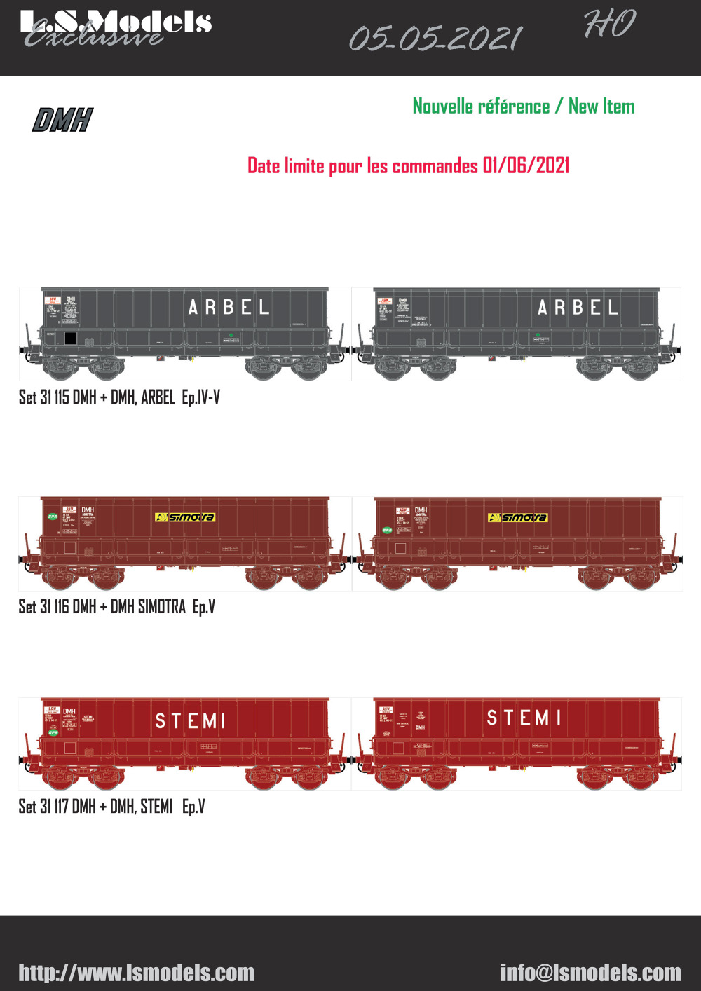 LS Models - DC, DM & DMH freight wagons