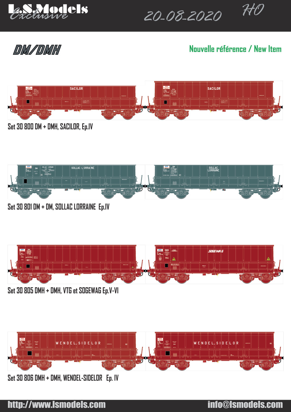 LS Models - Focus DM/DMH freight coaches