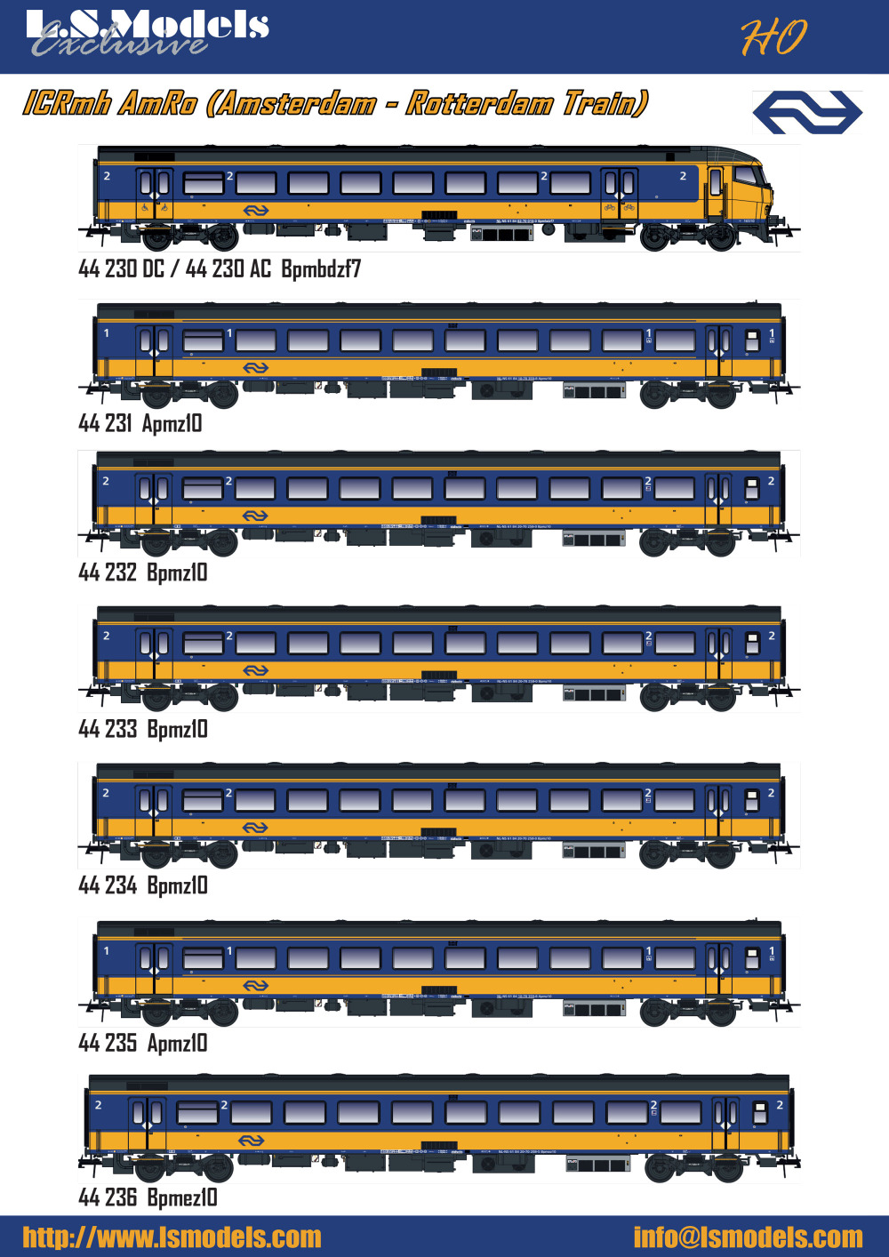 LS Models - NS - ICRm Intercity sets