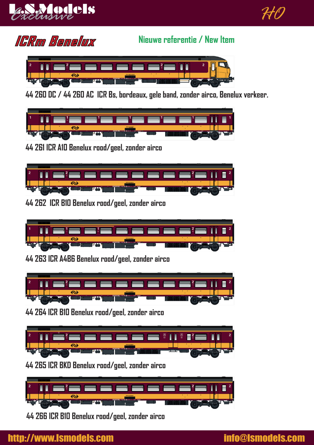 LS Models - NS - ICRm passenger coaches