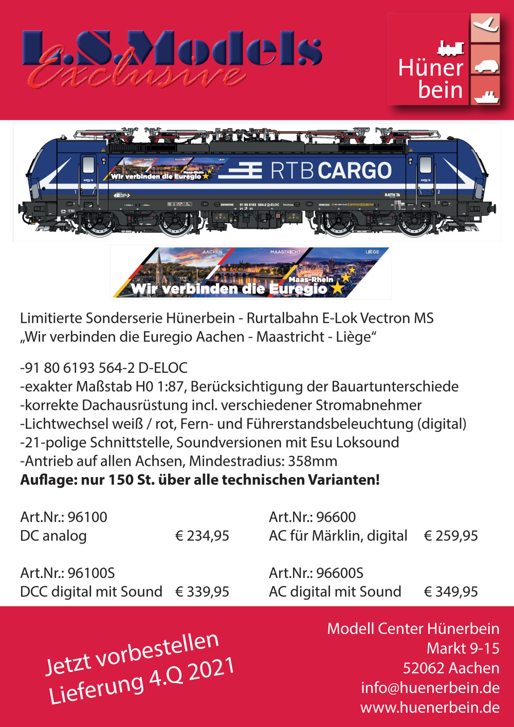 LS Models - RTB Cargo - Vectron electric locomotive