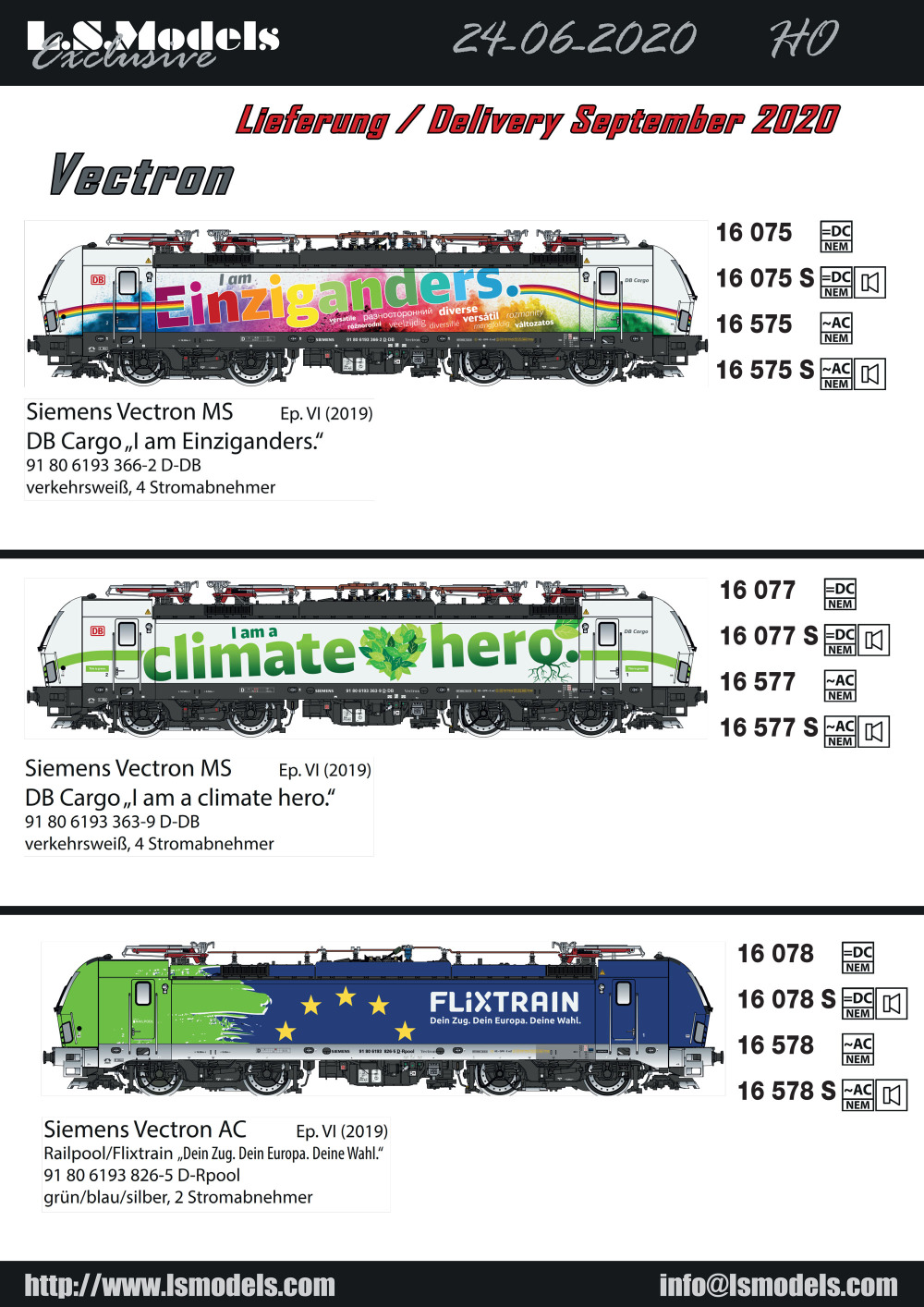 LS Models - Siemens Vectron