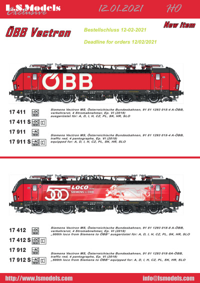 ÖBB - Vectron electric locomotive - LS Models