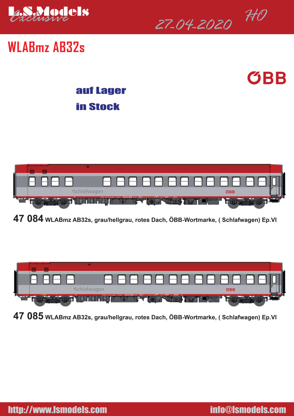 LS Models - ÖBB - WLABmz AB32s