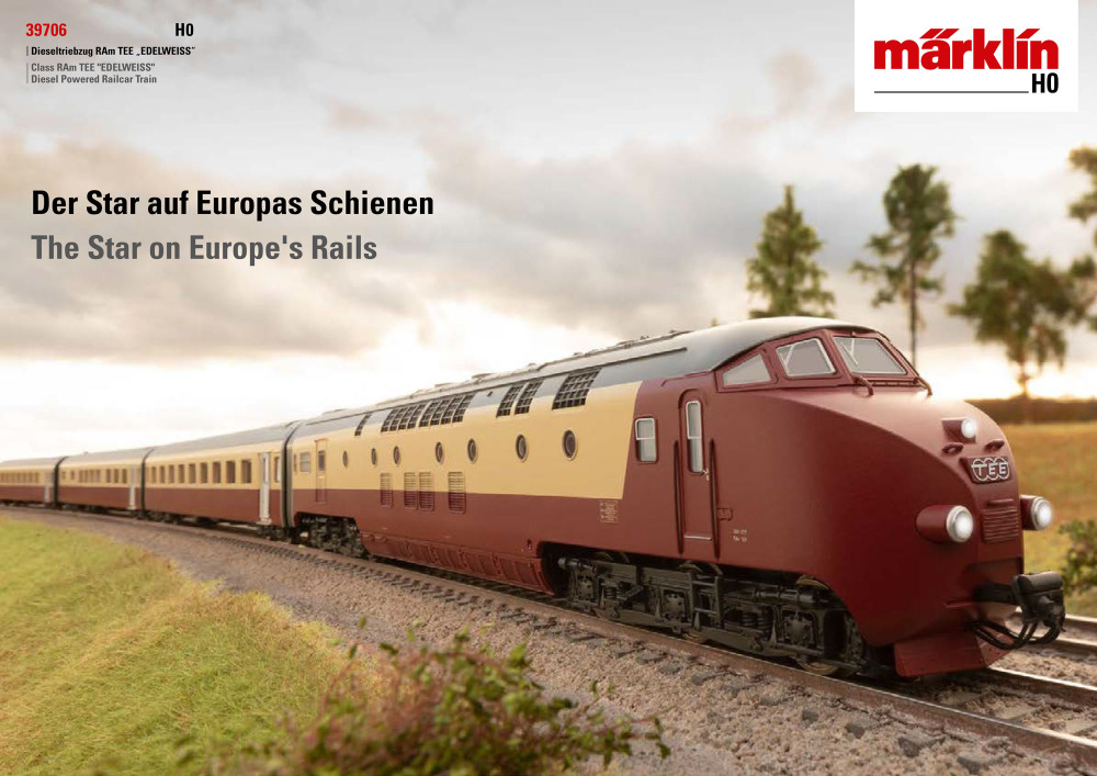 Märklin - Club model 2020: RAm TEE "EDELWEISS"