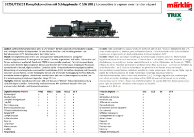 SBB CFF FFS - C 5/6 2977 "Elephant" steam locomotive - Märklin