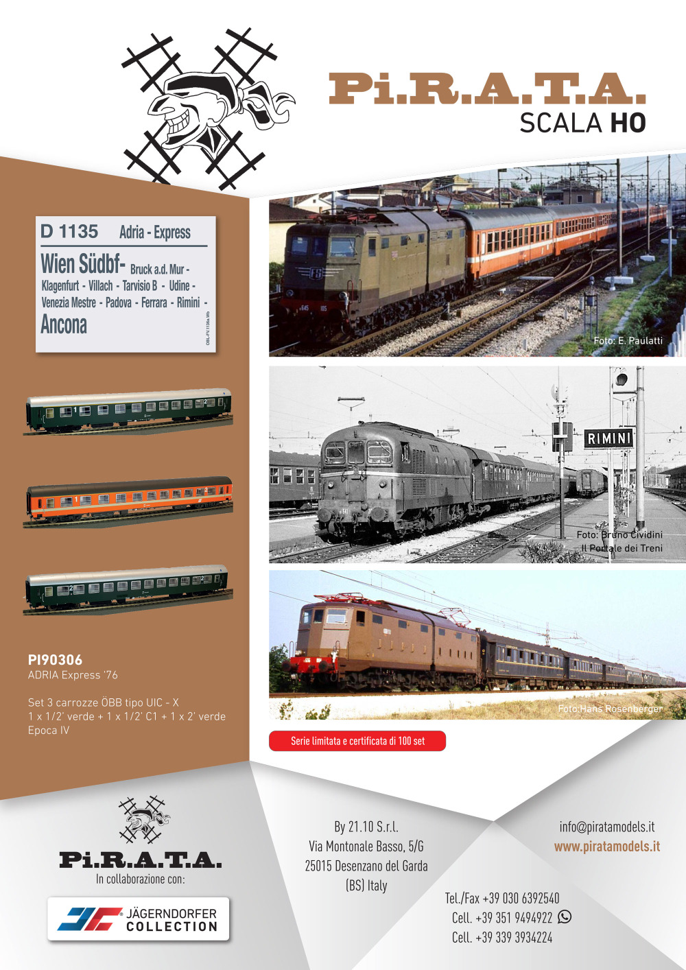 Pi.R.A.T.A. - ÖBB - UIC-X passenger coaches (ADRIA Express '76)