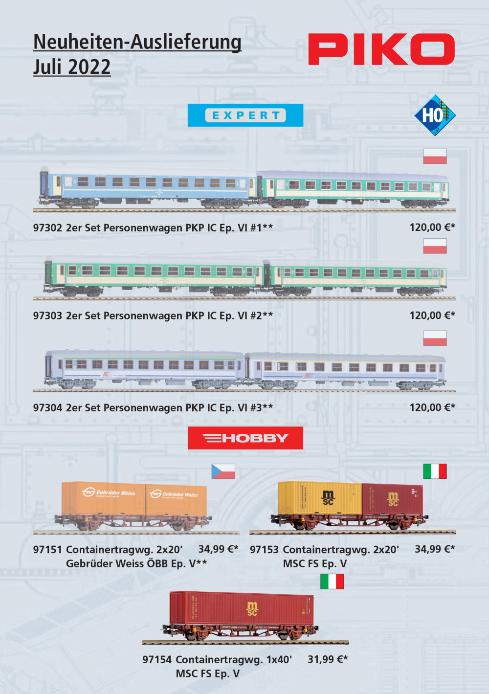 PIKO - Novelties July 2022
