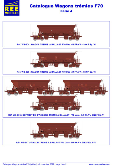 F70 Uas freight wagons (4th series) - Rails Europ Express