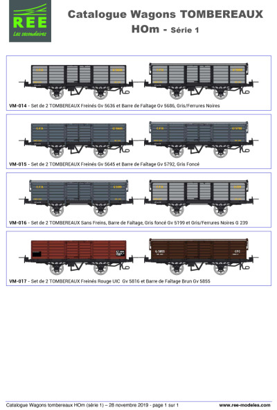 Gondolas wagons (1st series) - Rails Europ Express