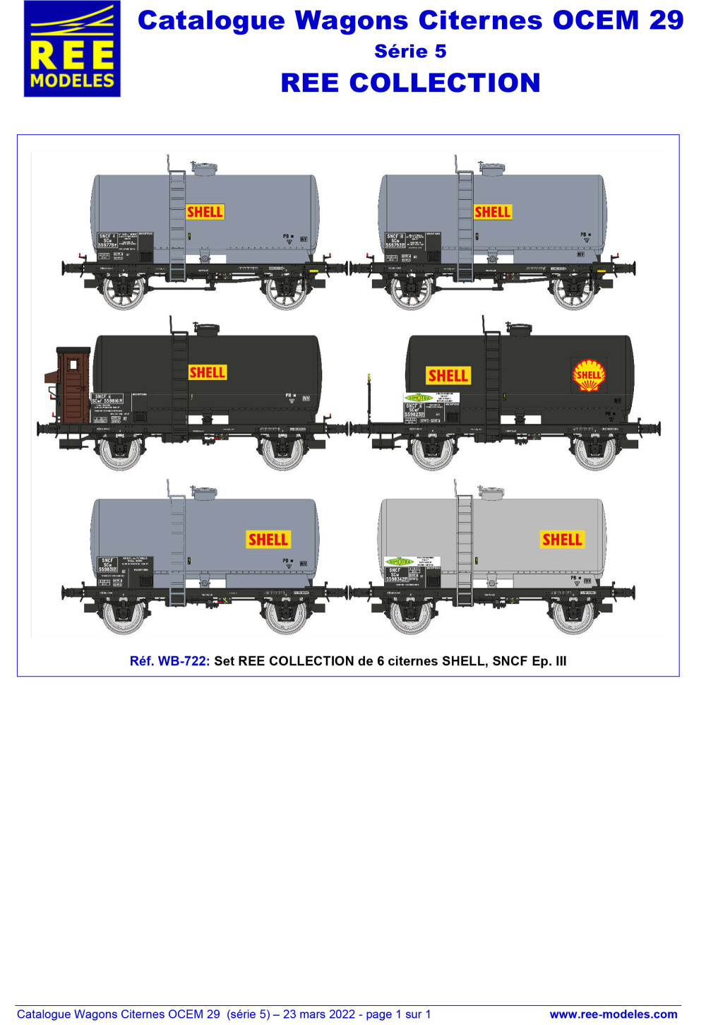 Rails Europ Express - REE Collection - OCEM 29 tank wagons