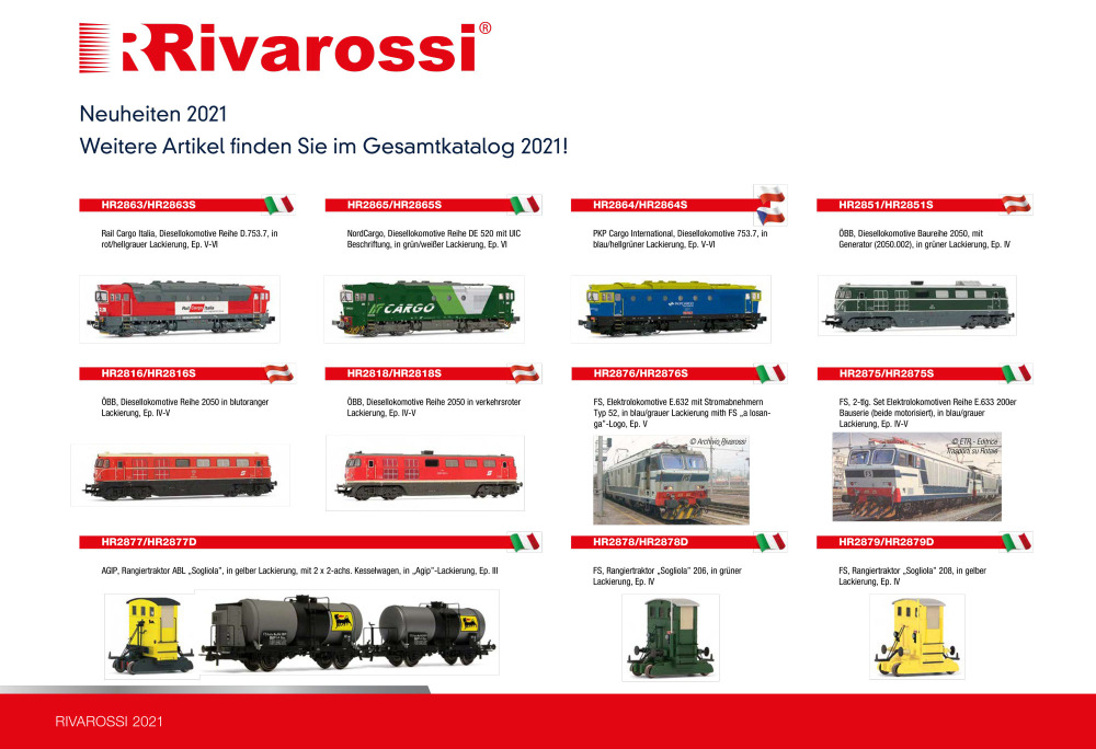 Rivarossi - Novelties 2021