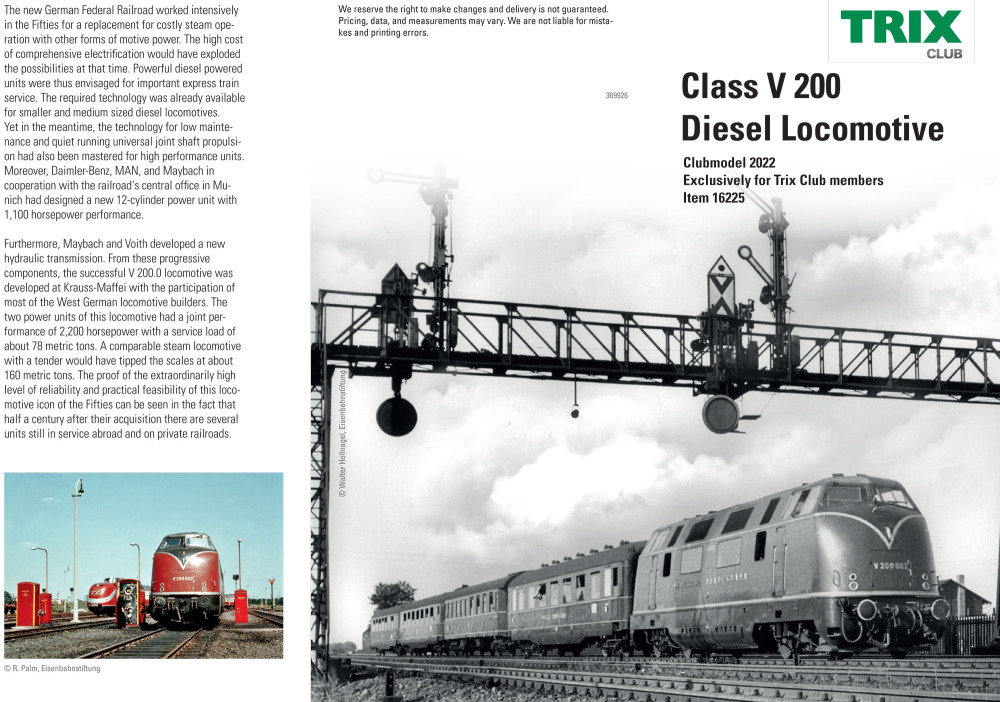 Trix - Minitrix Class V 200 diesel locomotive