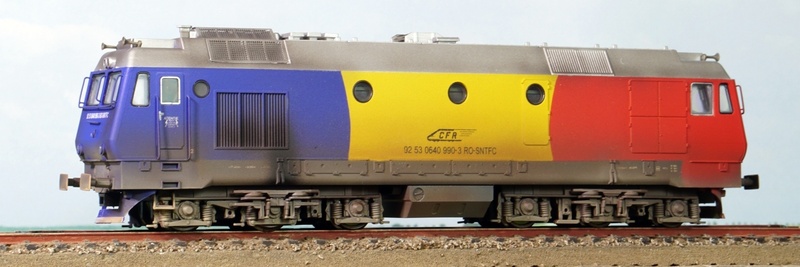 CFR - LDE GM 640 990-3 diesel locomotive (w. weathering)
