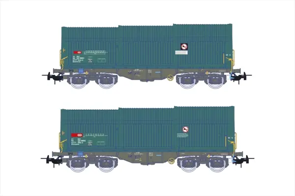 SBB Cargo - 2x Shimmns freight wagons set