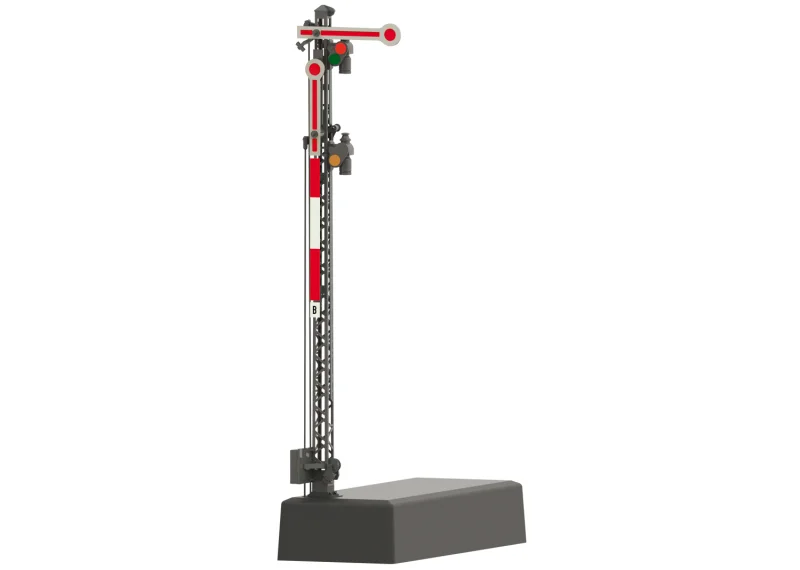 Hauptsignal mit Gittermast (Hp 0 / Hp 1 / Hp 2)