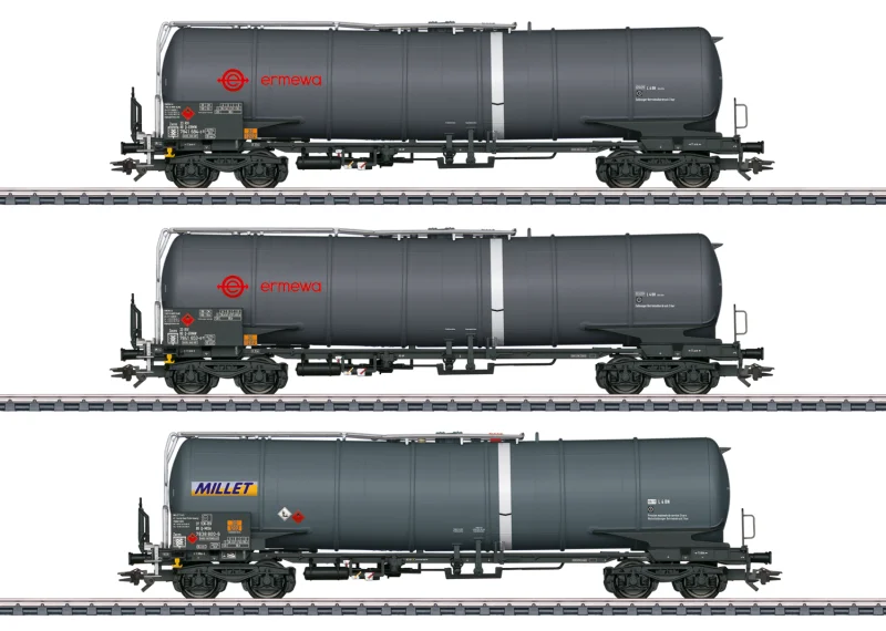 D-ERMW / D-MISA - Zacns "Ermewa / Millet" freight wagons set