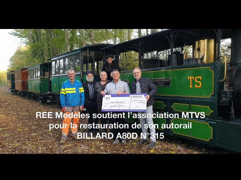 Video: 👉 REE Modèles est fier d'apporter son soutien à la restauration du BILLARD A80D n°315 du MTVS