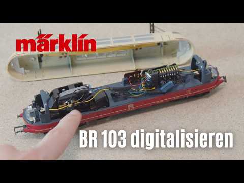 Video: Märklin E-Lok mit Hochleistungsmotor, Sounddecoder und Pufferspeicher nachrüsten