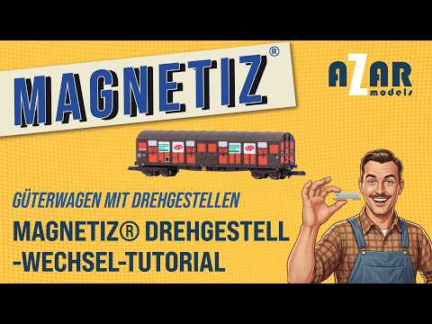 Video: Magnetiz® Drehgestell-Wechsel-Tutorial - Güterwagen mit Drehgestellen - Deutsche Version