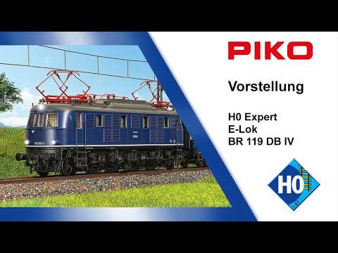 Video: PIKO H0 Elektrolok BR 119 der DB Epoche IV | Modellvorstellung #21060