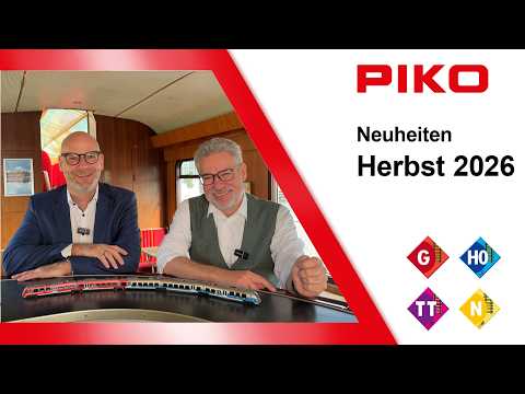 Video: PIKO Modelleisenbahn Neuheiten 2026: Das kommt im Herbst (G, H0, TT und N)