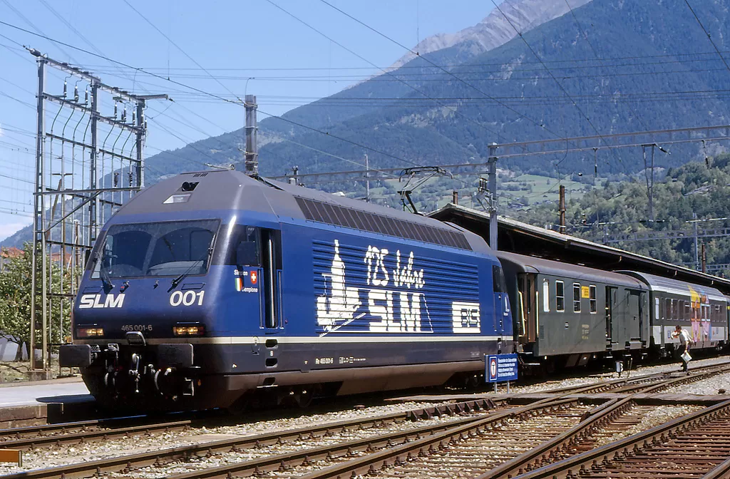 BLS Re 465 001 in Brig