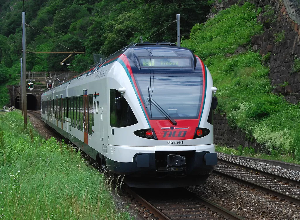 TILO RABe 524 near Biasca