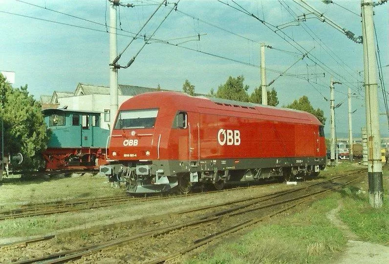 ÖBB 2016-021 diesel locomotive during trials in Romania for the Romanian Railways (CFR)