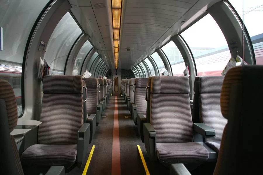 Interior of Panorama coach