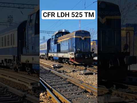 Short/Reel: CFR LDH 525 in Timișoara #train #railway #cfr #diesel #locomotive #big #power #old #classic #rail