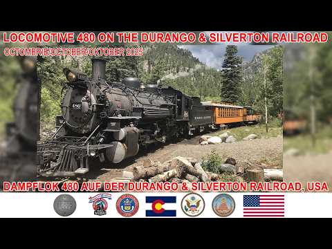 Video: Locomotiva nr. 480 pe linia Durango & Silverton Railroad,  SUA[octombrie 2025]