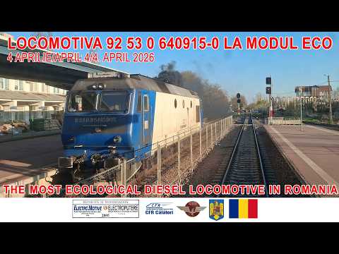 Video: Locomotivă diesel-electrică pe modul Eco/The most ecological locomotive in today's Romania