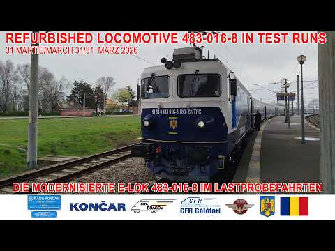 Video: LEMA 483-016-8 în probe de sarcină/in test runs/im Probefahrten[31 martie/March 31/31.März  2026]