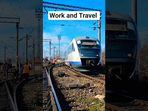 Short/Reel: Work and travel train #railway #train #europe #trainspotting #us #usa #work #travel #trains #zug