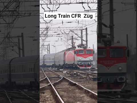 Short/Reel: CFR long train #railway #trainspotting #train #romania #cfr #locomotive #rail #zug #züge #trains #1k